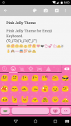 Pink Jelly Emoji Keyboard Skin ภาพหน้าจอ 2