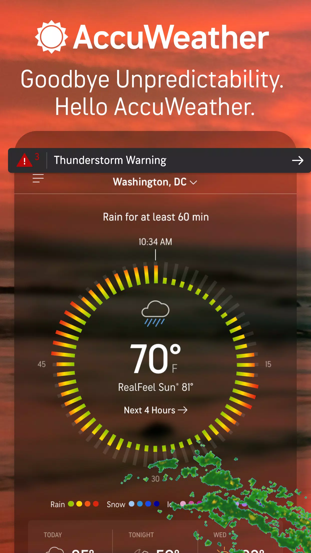 AccuWeather Captura de tela 0