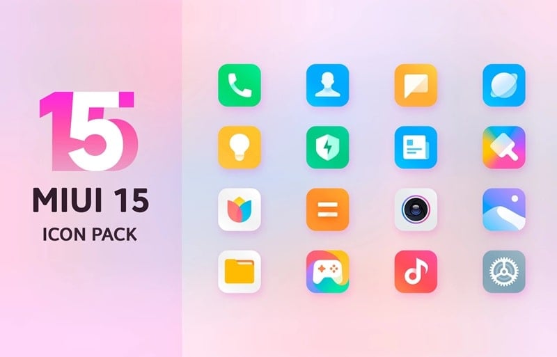 Mi15 Icon Pack ဖန်သားပြင်ဓာတ်ပုံ 0