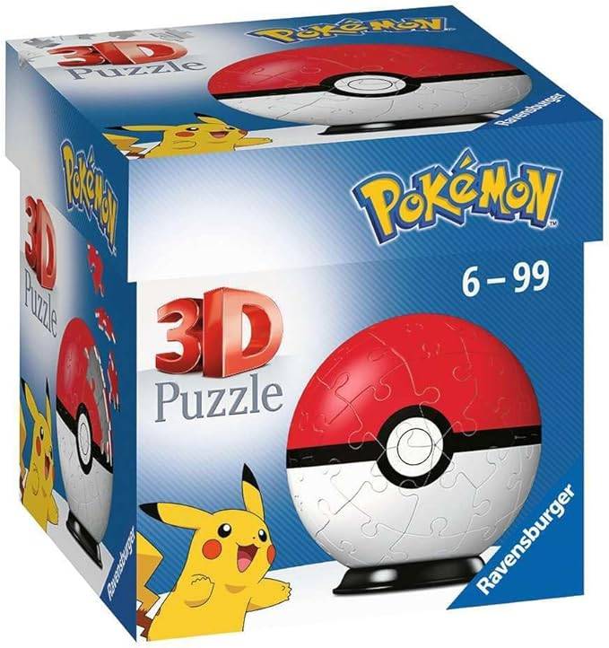 Ravensburger Pokemon Pokeball 3D Jigsaw Puzzle Ball - 54 mảnh