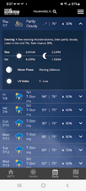 WCTV First Alert Weather Скриншот 2