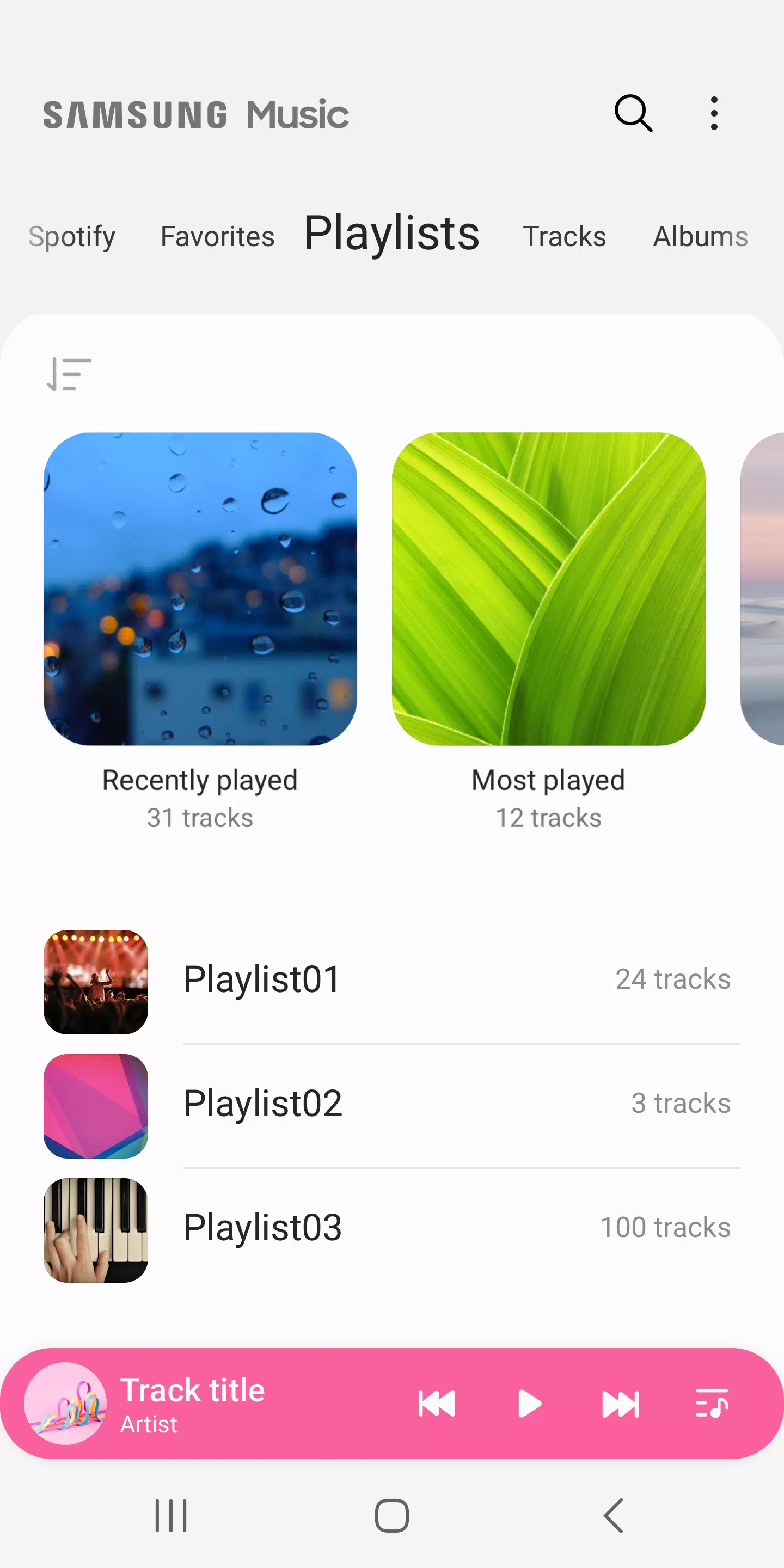 Samsung Music 螢幕截圖 3