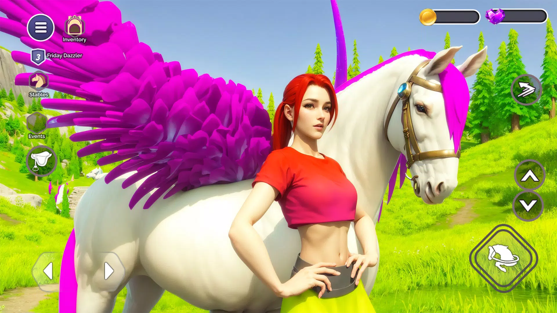 My Flying Unicorn Horse Game Скриншот 0