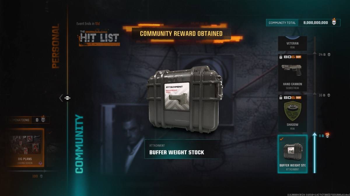 The Buffer WEight Black Ops 6 ရှိ စတော့ခ်။ /></p>
<p>ဂိမ်းကစားခြင်းအဆင့်မှရရှိသော ပူးတွဲပါဖိုင်အများစုနှင့်မတူဘဲ Buffer WEight စတော့ကို ဂိမ်းအတွင်း 