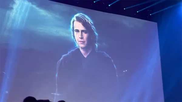 Hayden Christensen podczas uroczystości Star Wars