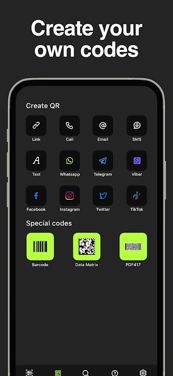 QR code Scanner & Creator Captura de pantalla 2