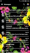 SMS Messages Glass BlackFlower Screenshot 2