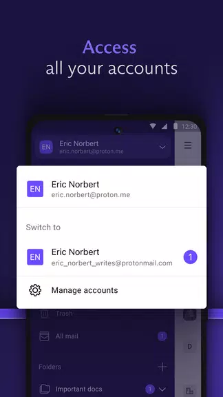Proton Mail: Encrypted Email ภาพหน้าจอ 2