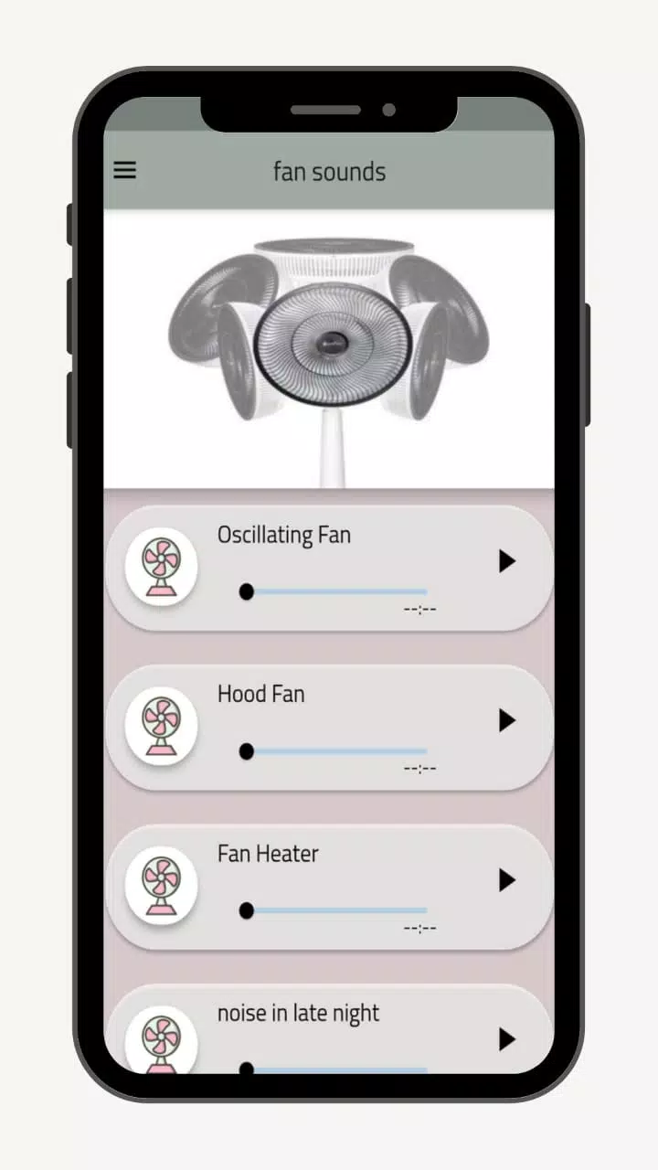 Fan sounds - relaxing sounds应用截图第1张
