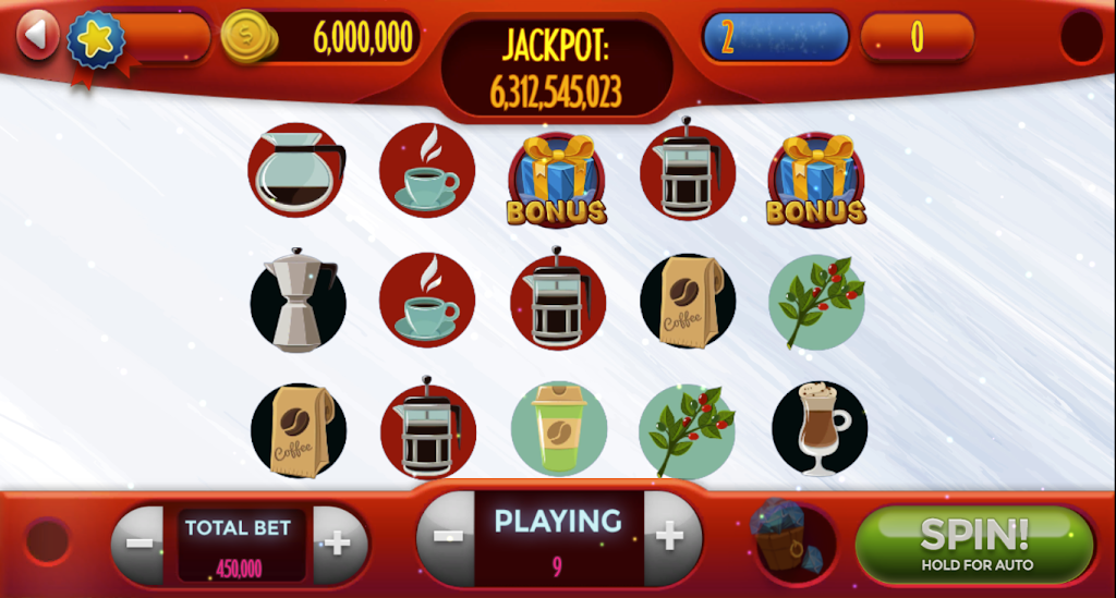 Coffee-Slot Machine Games 螢幕截圖 0