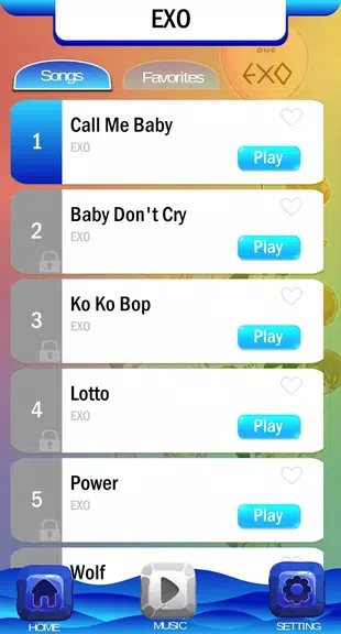 Schermata EXO Chibi Piano Tiles 1