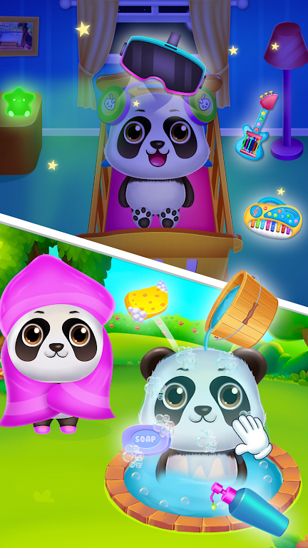 Panda caretaker pet salon game Скриншот 3