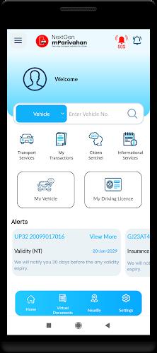 Schermata NextGen mParivahan 2