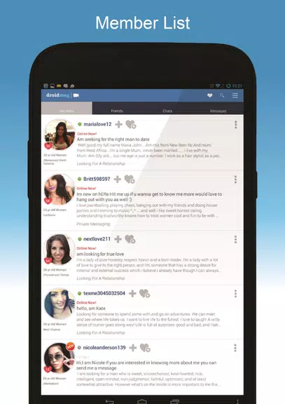 DroidMSG - Chat & Video Calls 螢幕截圖 0