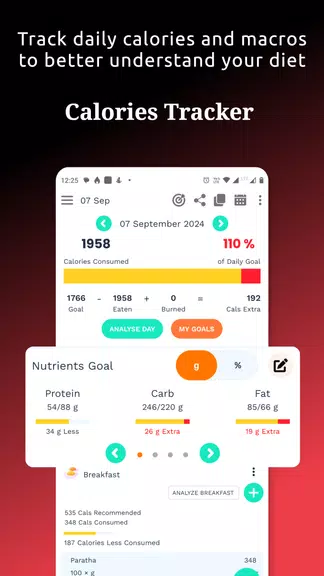 Food Tracker & Calorie Counter Screenshot 0