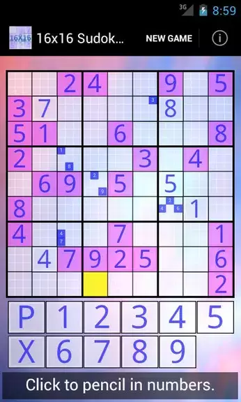 Schermata 16x16 Sudoku Challenge HD 1