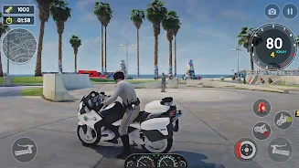 US Police Bike Rider Simulator Schermafbeelding 2