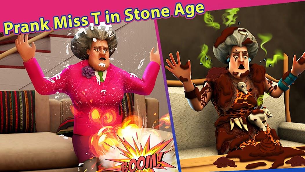 Scary Teacher Stone Age Mod Capture d'écran 0