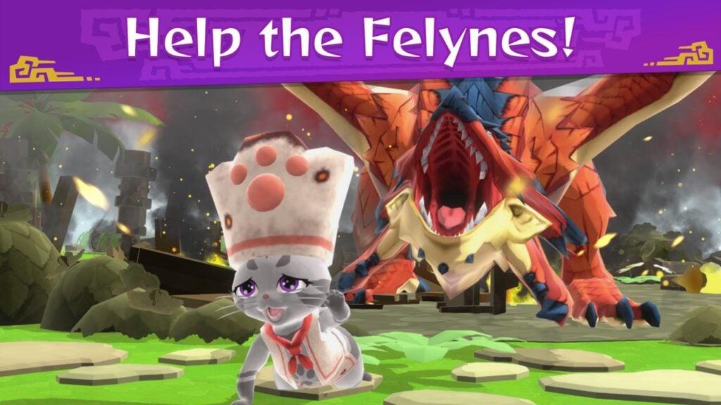 Jaag met Felynes in Monster Hunter Puzzles!