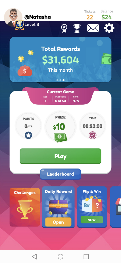 Play and Win-Win Cash Prizes!应用截图第0张