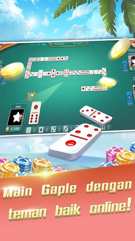 Domino Gaple: QQ 99 dan Texas Lokal Indo 스크린샷 1