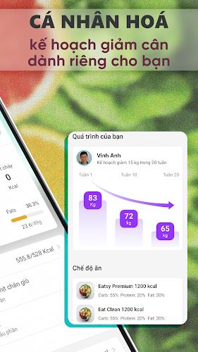 Schermata Eatsy - Giảm cân Healthy 1