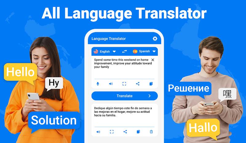 All Translate Language App Captura de pantalla 0