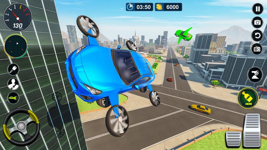 Schermata Flying Car Simulator: Car Game 0