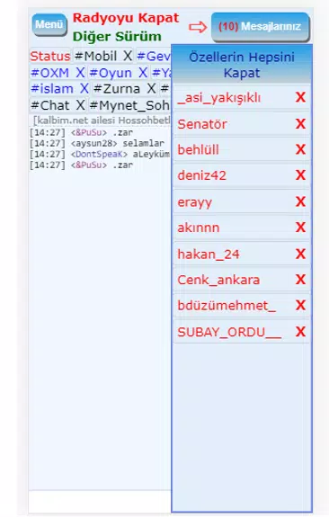 Mirc Sohbet Chat Odaları スクリーンショット 1