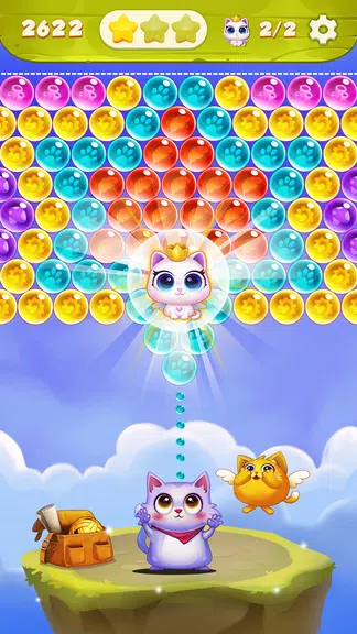 Bubble Cat Shooter ဖန်သားပြင်ဓာတ်ပုံ 0