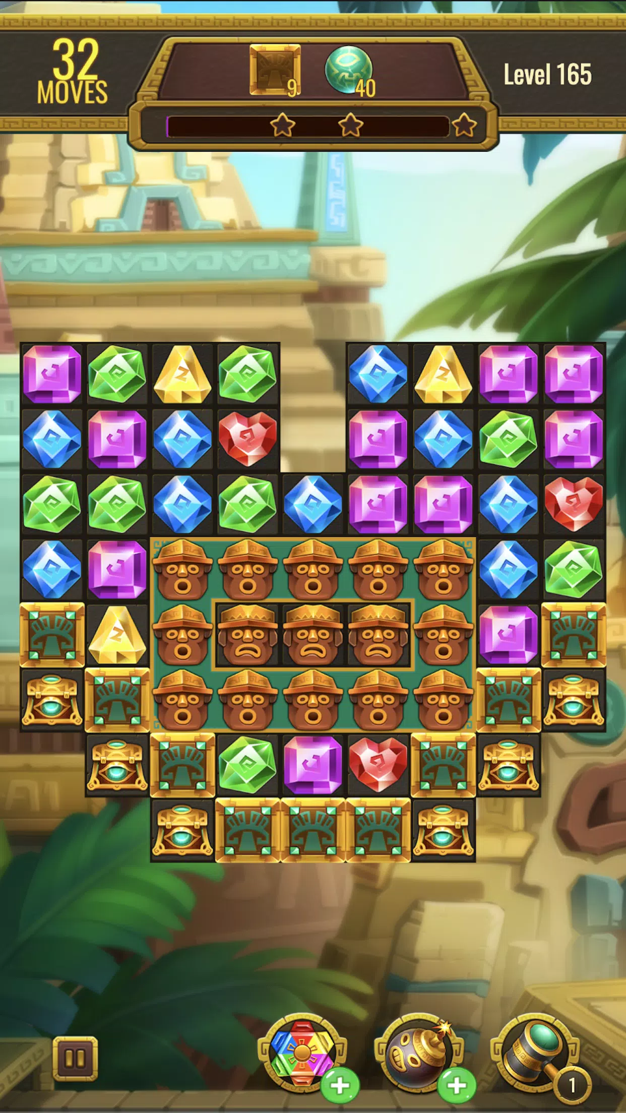 Jewels Maya Quest: Gem Match 3 Ảnh chụp màn hình 2