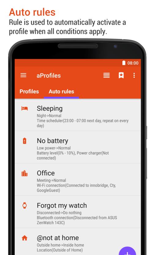 aProfiles - Auto tasks Скриншот 1