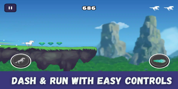 Unicorn Dash : Horse Attack Captura de tela 1