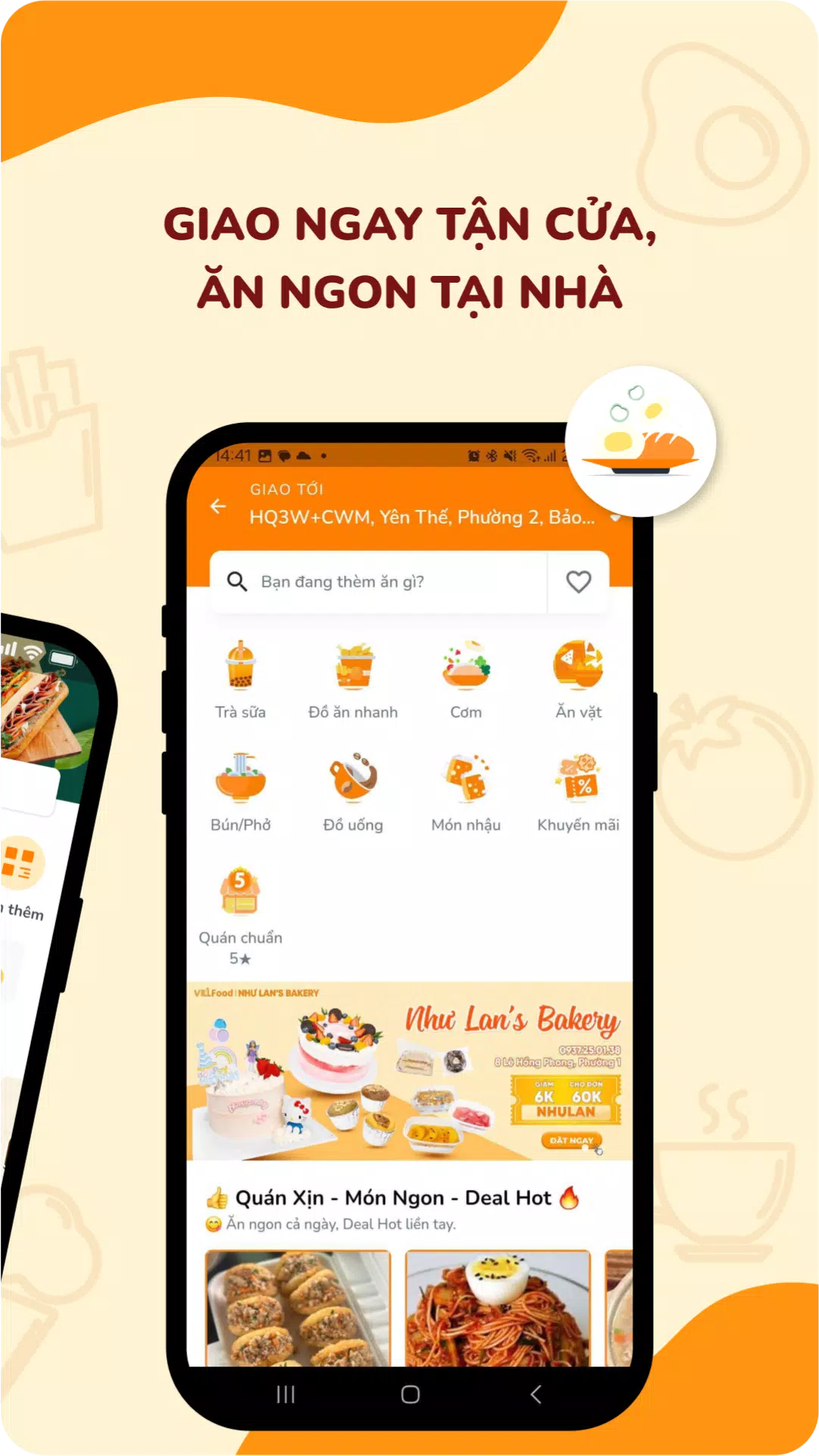 VILL: Đồ ăn, Giao hàng, Gọi xe Screenshot 1