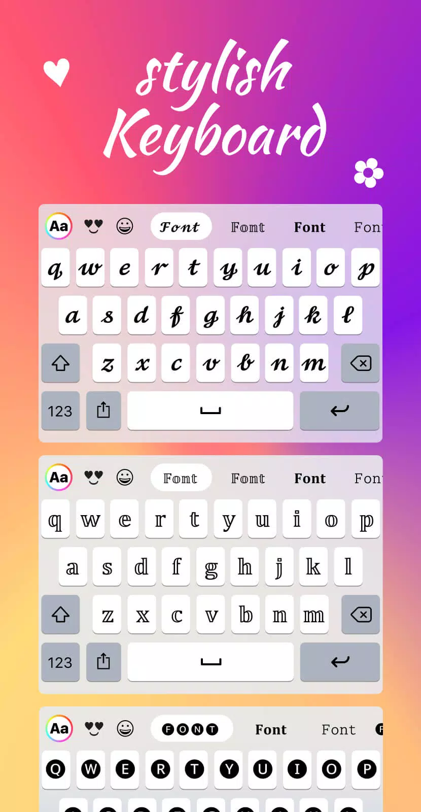 Fonts Keyboard Themes & Emoji 螢幕截圖 2