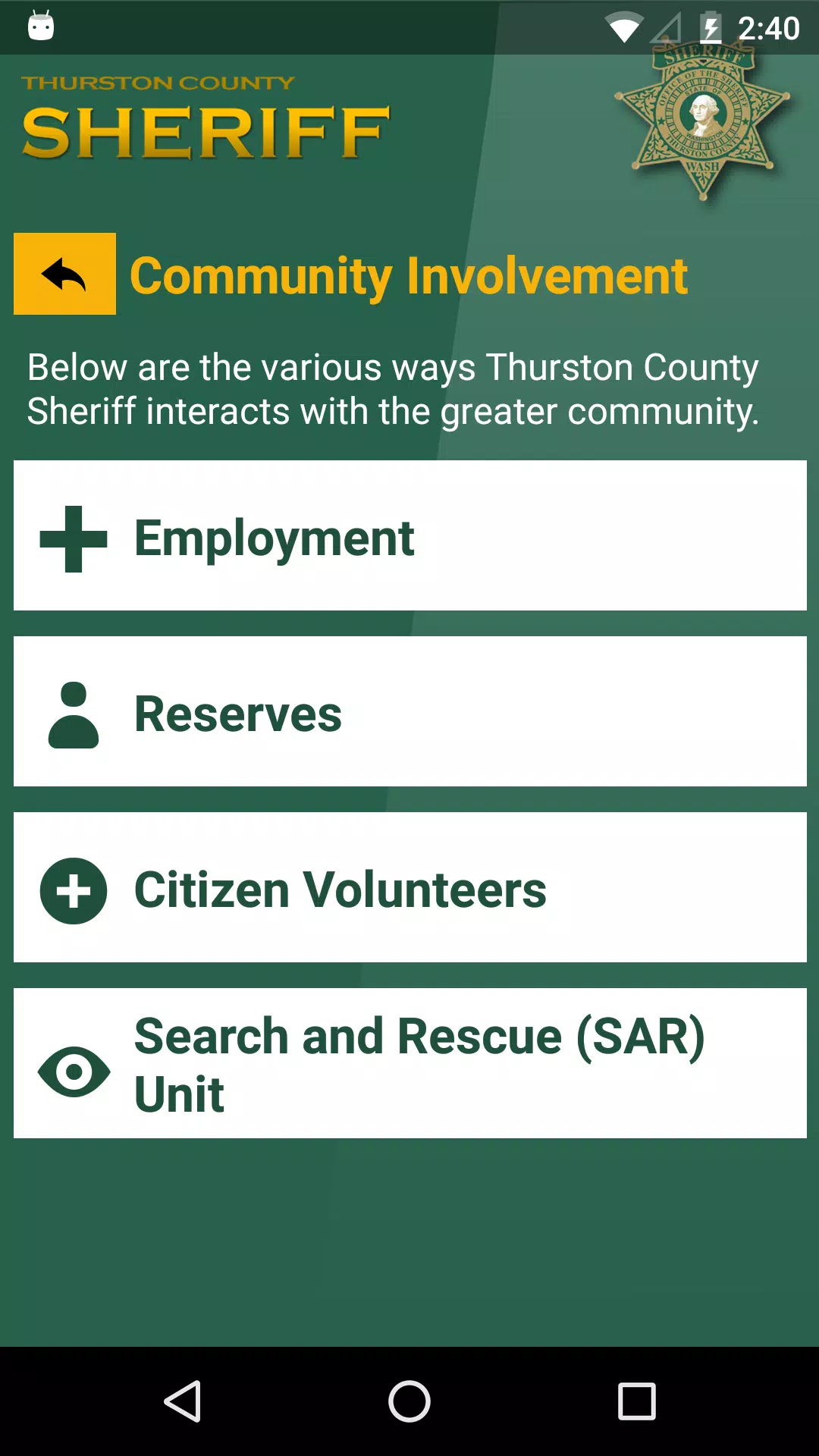 Thurston County Sheriff Ảnh chụp màn hình 3