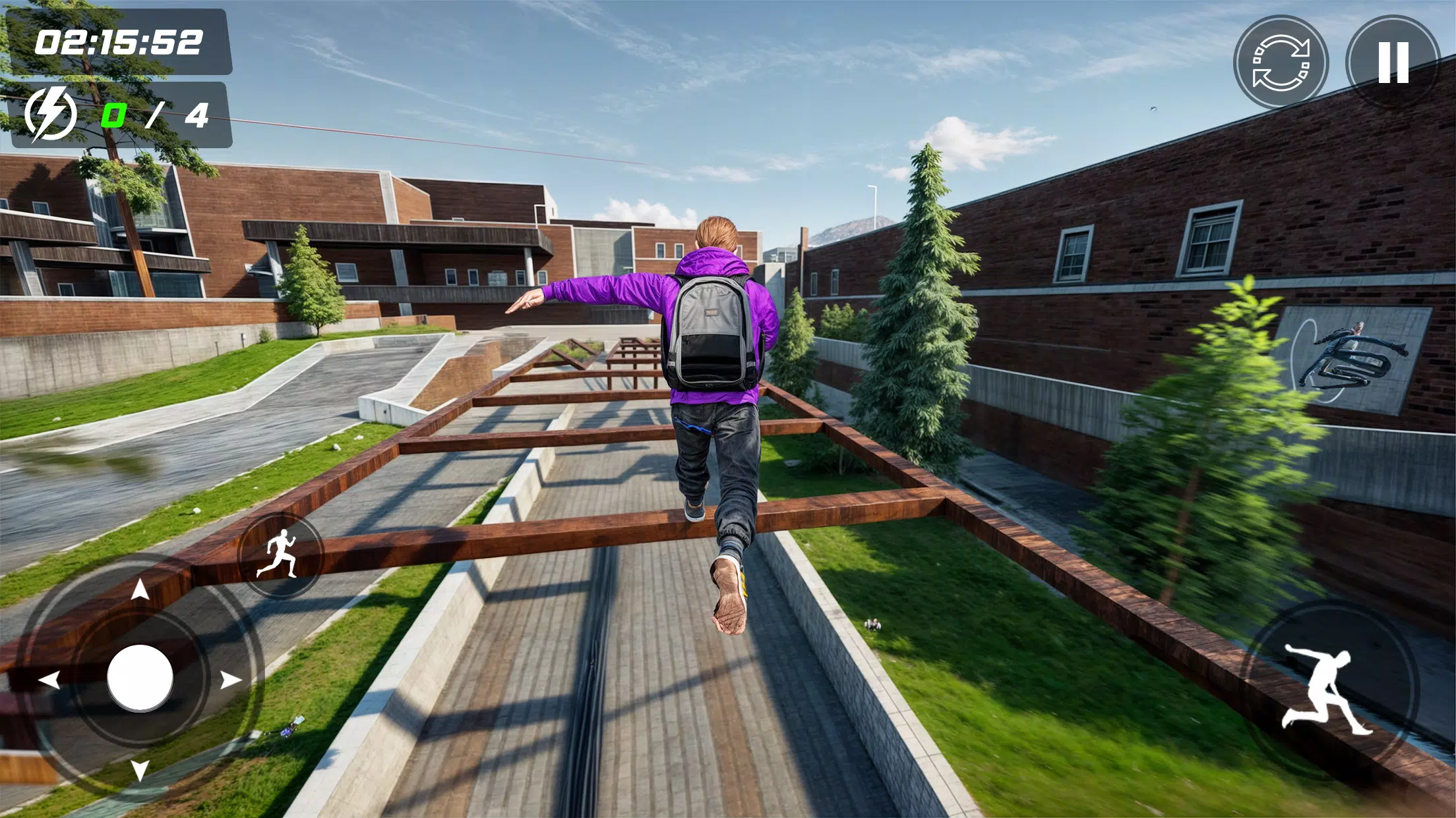 Going Up Rooftop Parkour Games 螢幕截圖 1