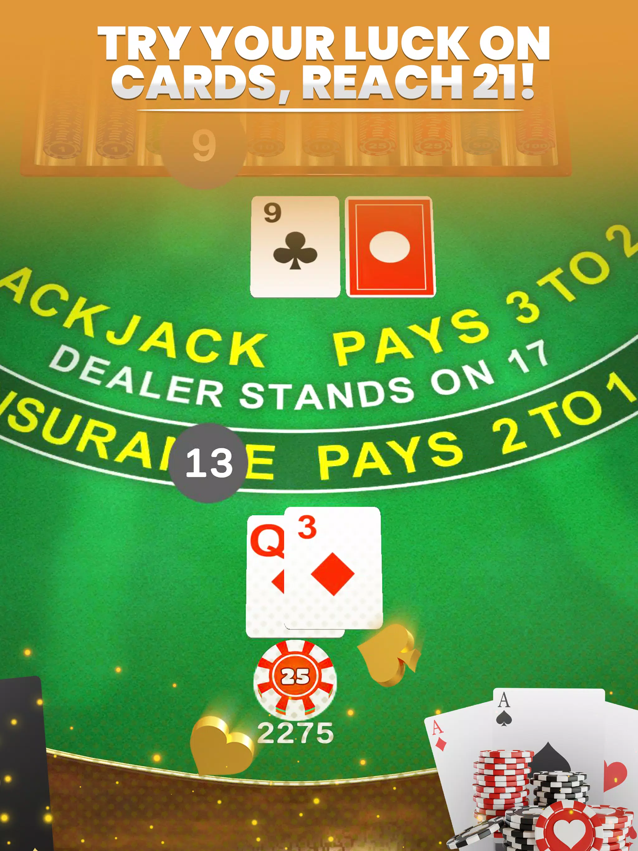 Mega Blackjack - 3D Casino MOD ဖန်သားပြင်ဓာတ်ပုံ 0