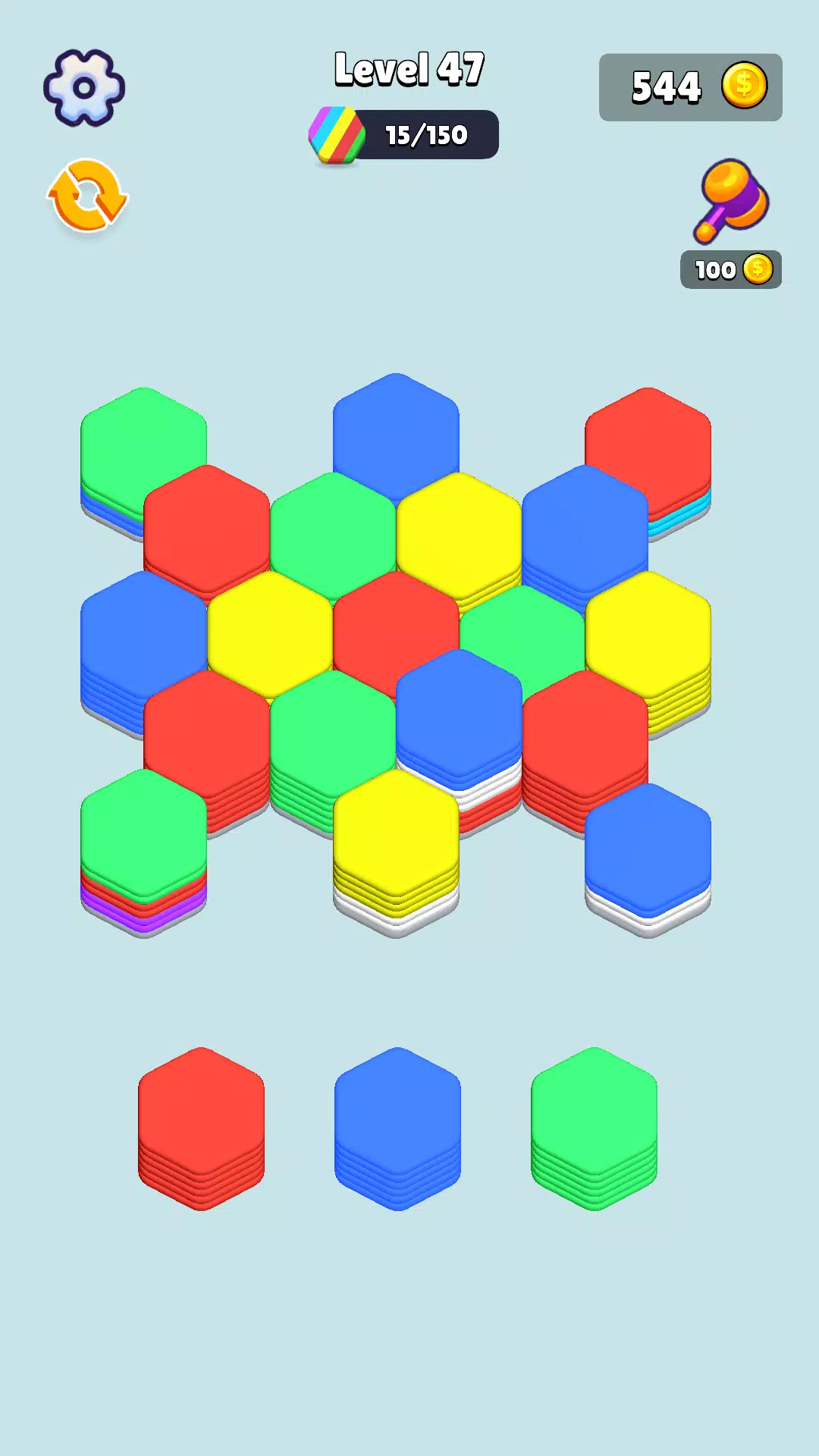 Stack Hexa Sort: Puzzle Match স্ক্রিনশট 0