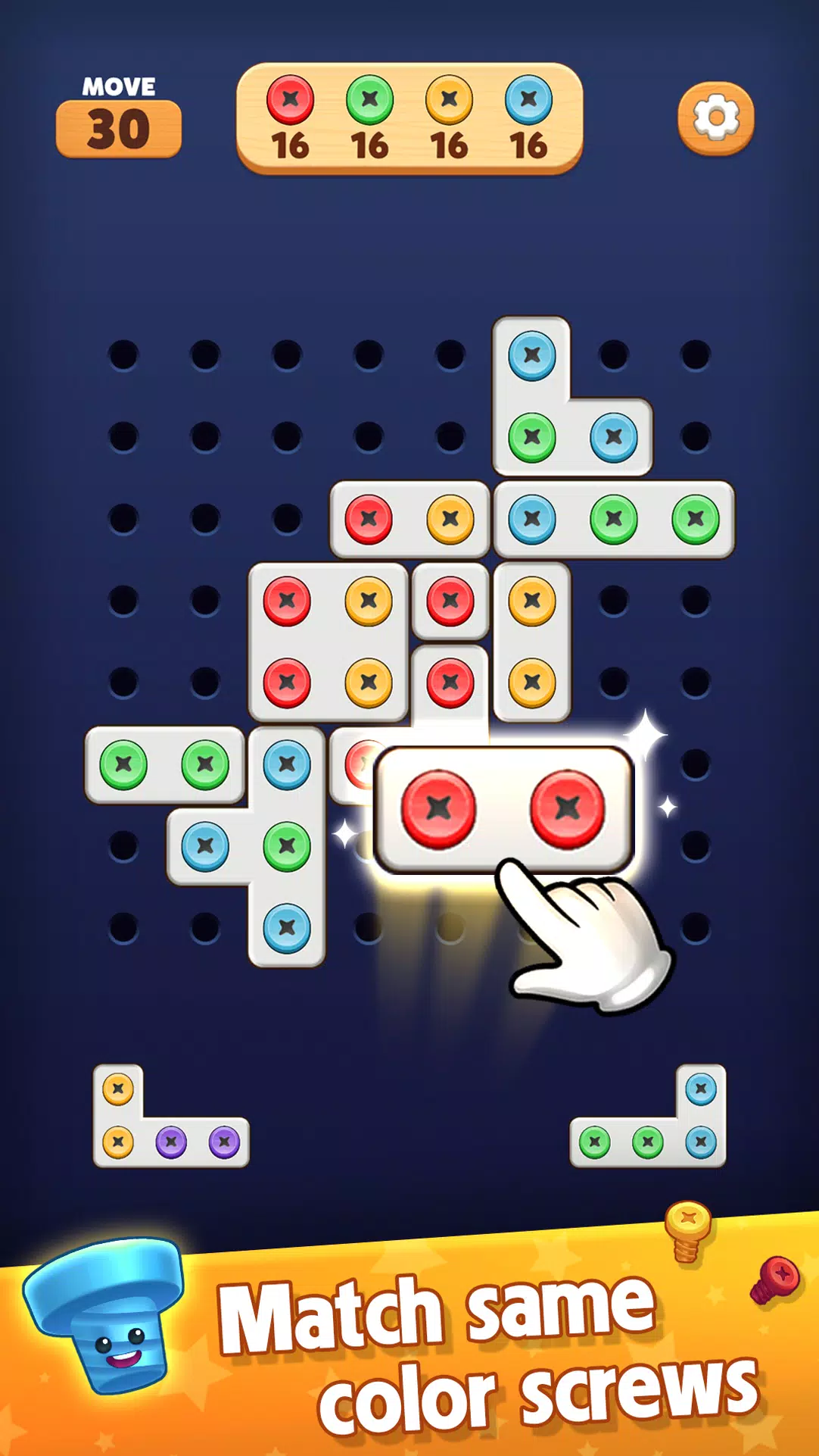 Screw Blast: Match The Bolts Zrzut ekranu 0