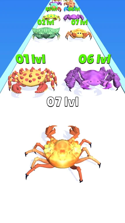 Crab Evolution Run Captura de pantalla 1