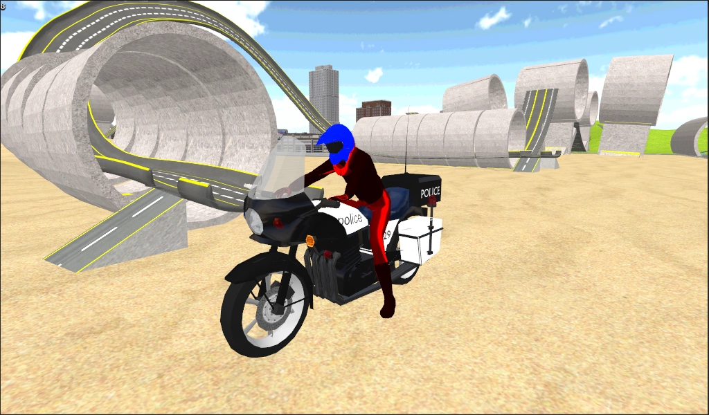 Motorbike Stunt Race 3D Captura de tela 1