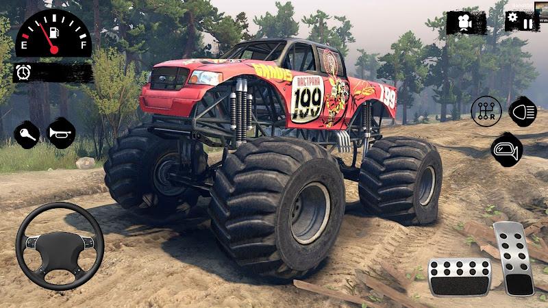 Hillock Monster Truck Driving Tangkapan skrin 0