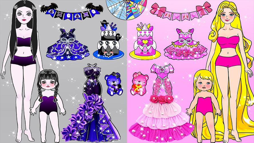 Paper Dolls Diary DIY Dress Up Tangkapan skrin 1