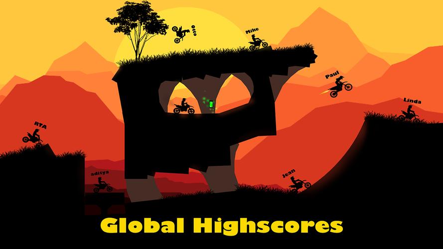 Sunset Bike Racer - Motocross Скриншот 1