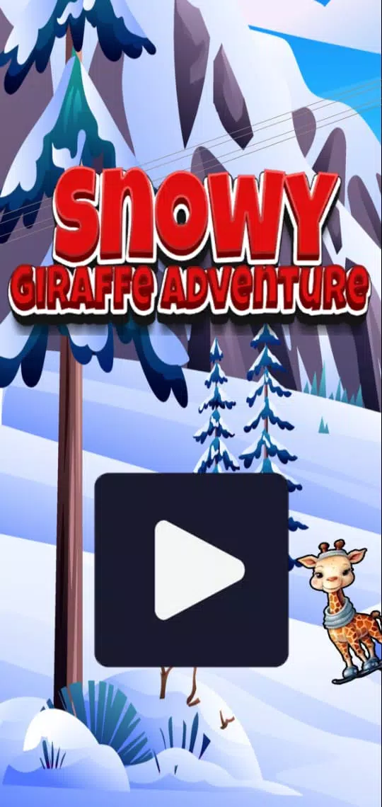 Snowy Giraffe Adventure Captura de tela 0