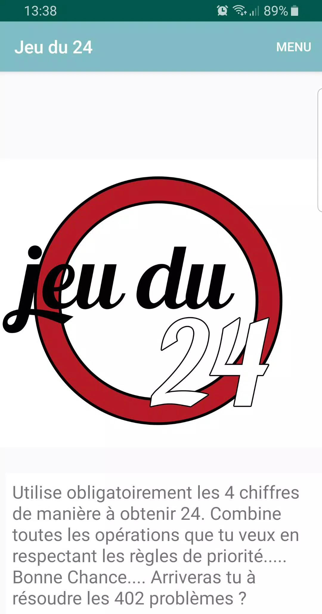 Jeu du 24 Ekran Görüntüsü 0