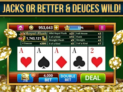 Video Poker Play Poker Offline 螢幕截圖 1