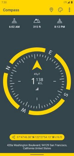 Compass & Altimeter ภาพหน้าจอ 2