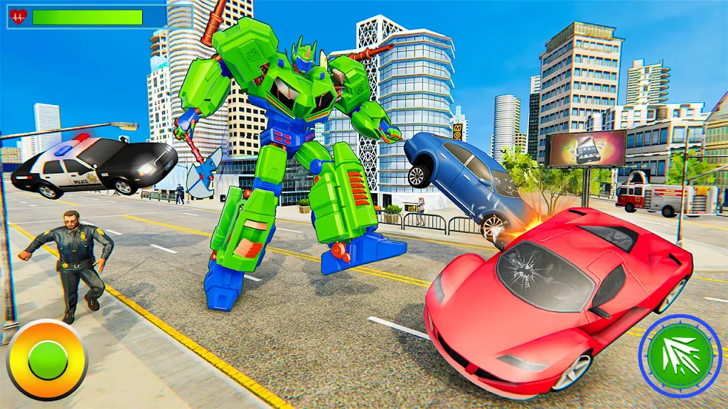 Robot Hero City Battle Tangkapan skrin 0